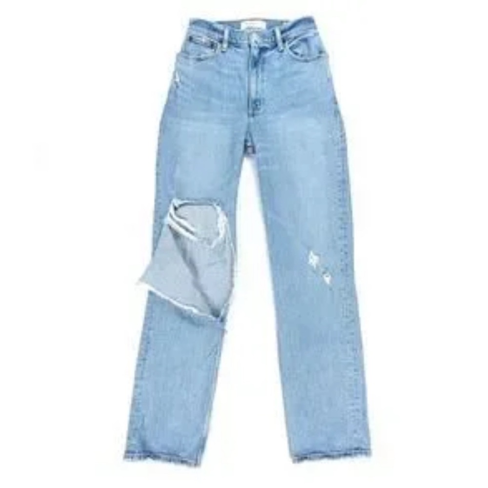 Abercrombie & Fitch Jeans Curve Love The 90s Straight Ultra High Rise Sz 27/4R